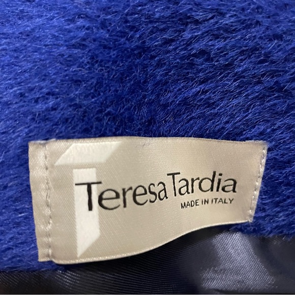 Teresa Tardia (Italy) Coat Wool Alpaka Pockets Button Size Large - Picture 8 of 12